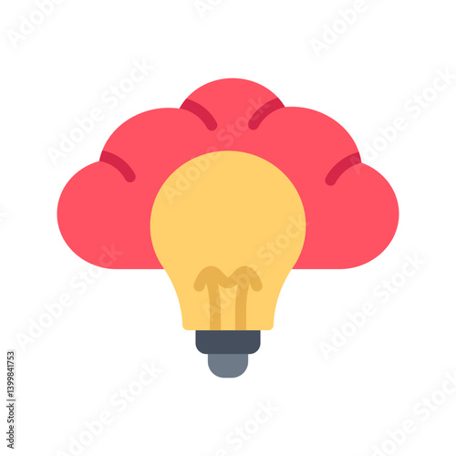 Brainstorming icon vector image. Suitable for mobile apps, web apps and print media.