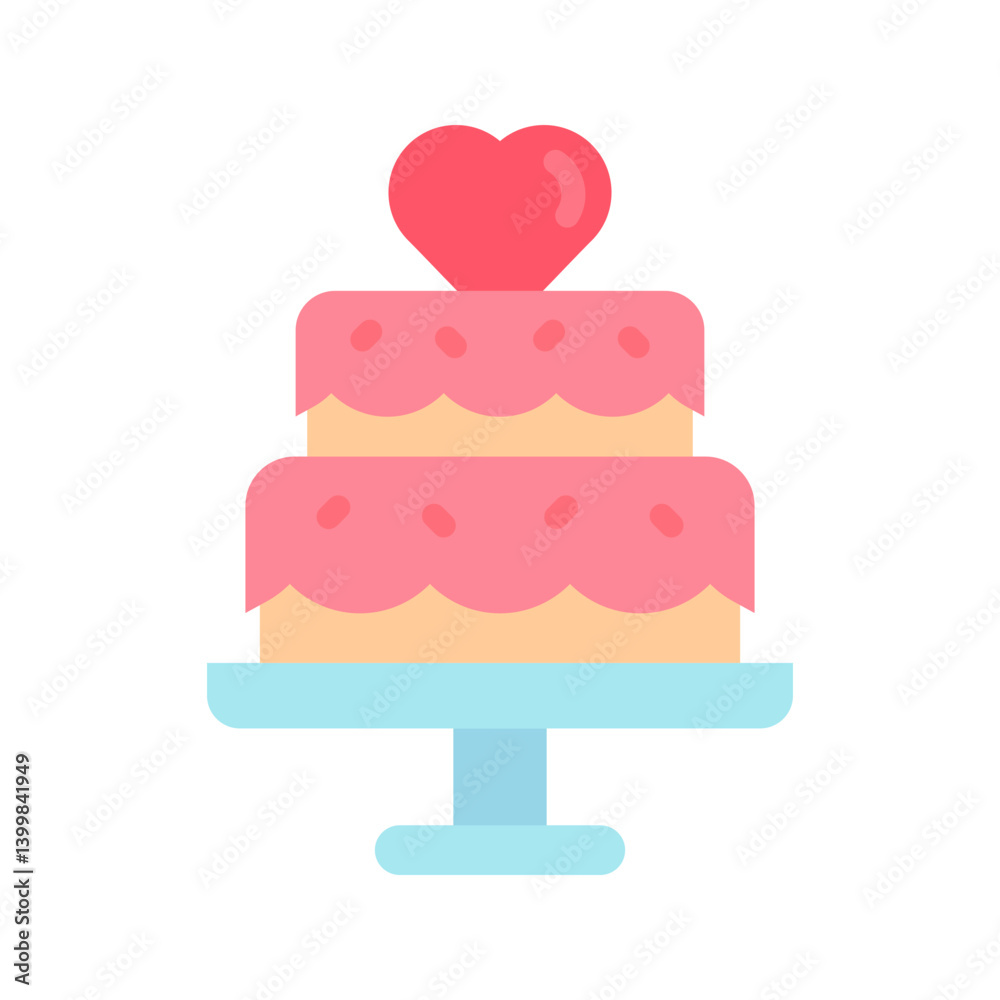 Cake icon vector image. Suitable for mobile apps, web apps and print media. Cake icon vector image. Suitable for mobile apps, web apps and print media.