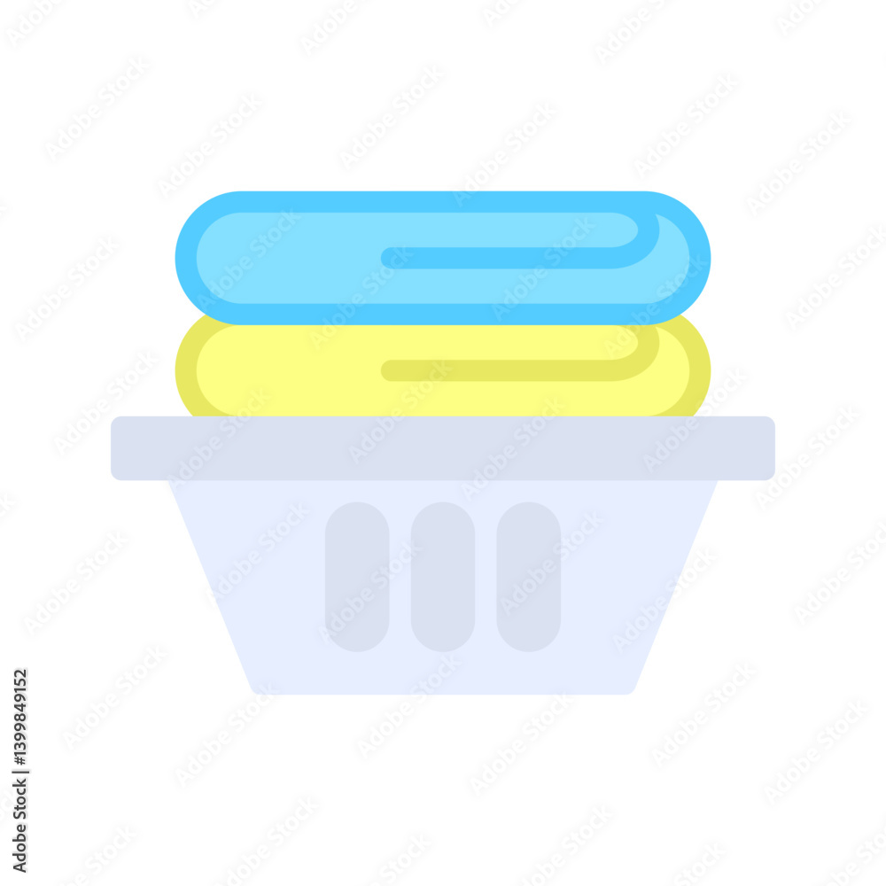 Laundry Basket icon vector image. Suitable for mobile apps, web apps and print media. Laundry Basket icon vector image. Suitable for mobile apps, web apps and print media.