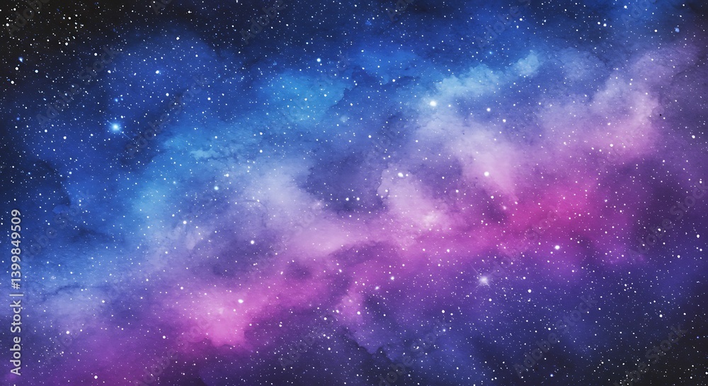 Fototapeta premium Cosmic Bloom AI Generated