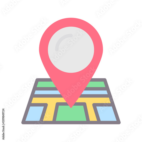 Location icon vector image. Suitable for mobile apps, web apps and print media.