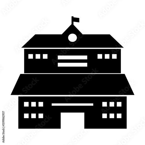 SCHOOL BUILDING ICON