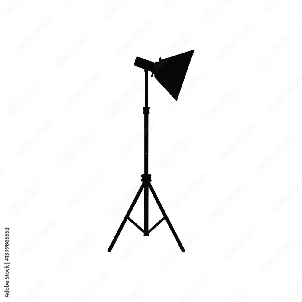 studio lighting stand silhouette art