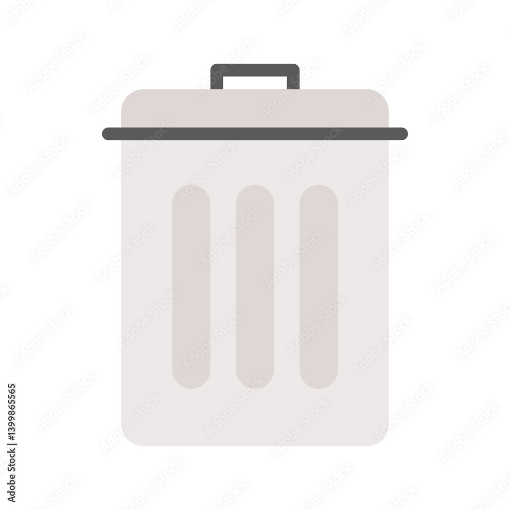 Trash Can icon vector image. Suitable for mobile apps, web apps and print media. Trash Can icon vector image. Suitable for mobile apps, web apps and print media.