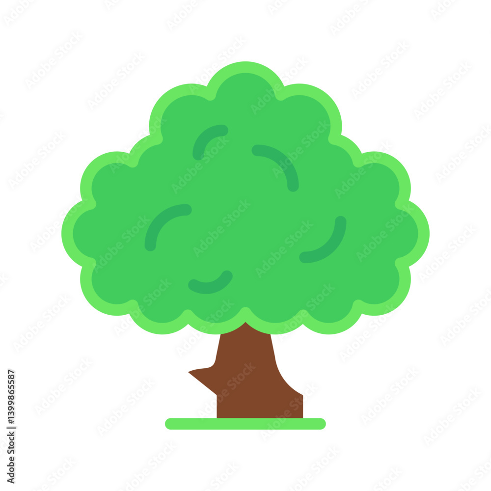 Tree icon vector image. Suitable for mobile apps, web apps and print media. Tree icon vector image. Suitable for mobile apps, web apps and print media.