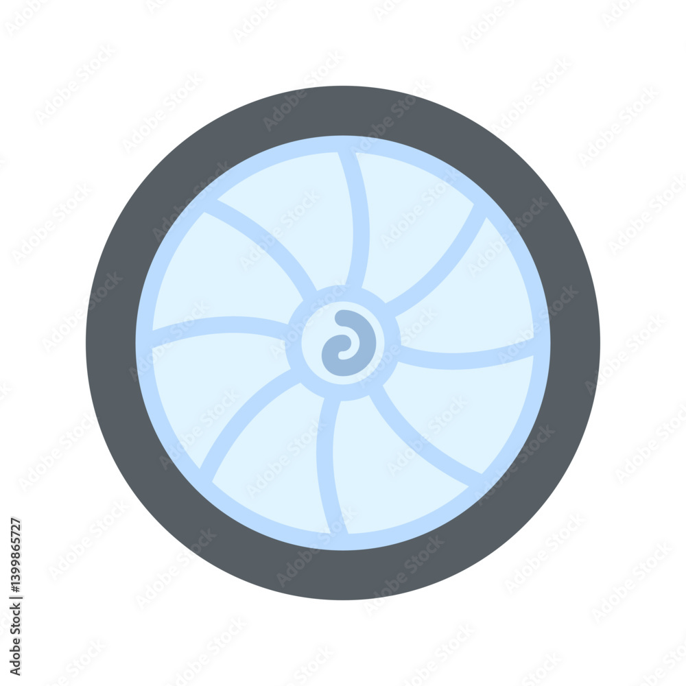 Turbine icon vector image. Suitable for mobile apps, web apps and print media. Turbine icon vector image. Suitable for mobile apps, web apps and print media.