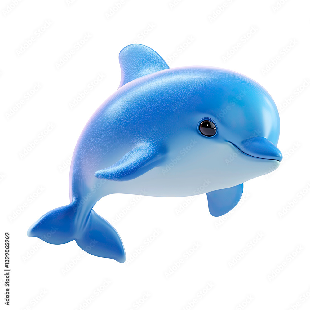 Cute cartoon dolphin icon on transparent background. 3d Dolphin png. Cute cartoon dolphin icon on transparent background. 3d Dolphin png.