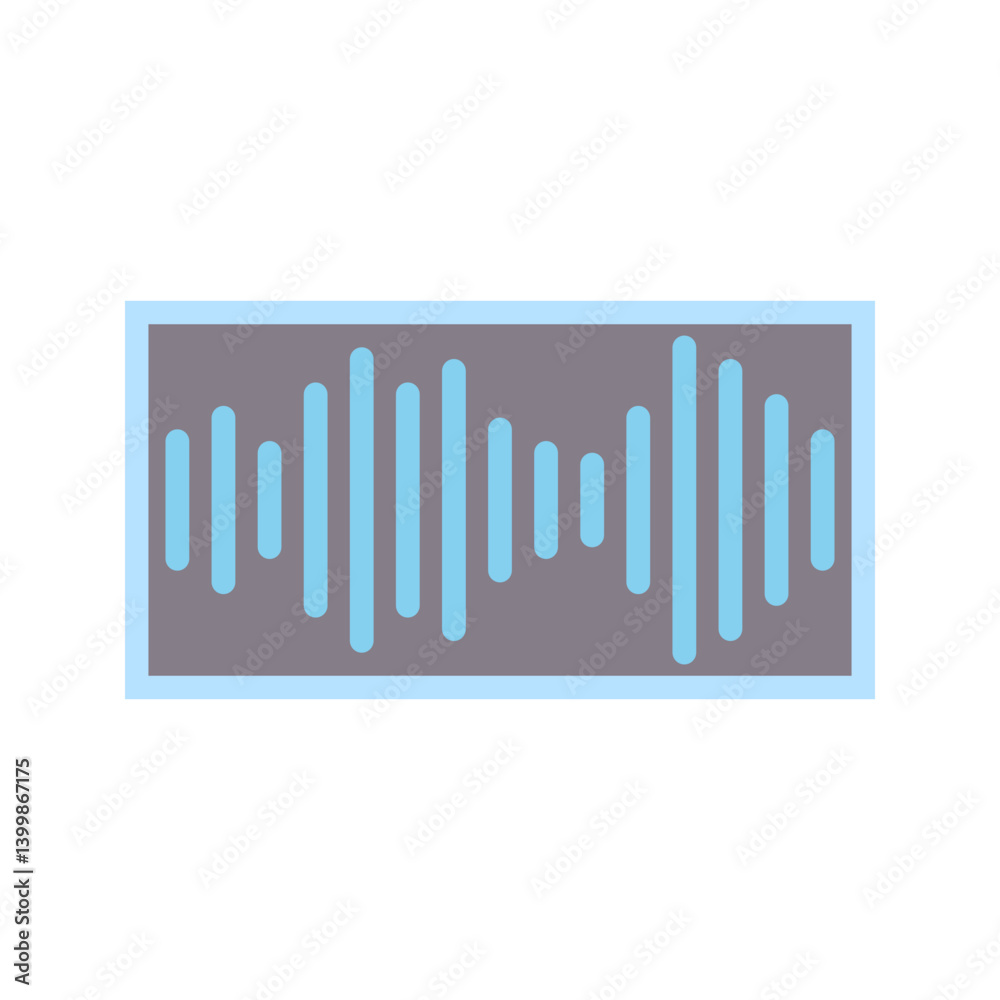 Audio icon vector image. Suitable for mobile apps, web apps and print media. Audio icon vector image. Suitable for mobile apps, web apps and print media.
