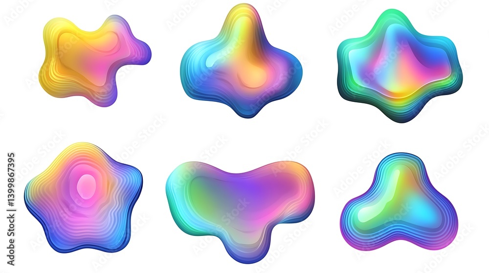 Abstract shapes, colorful design, graphic elements, digital art Abstract shapes, colorful design, graphic elements, digital art