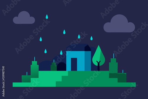 vector illustration of city
