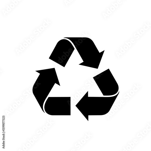 Recycle Symbol  High-Resolution Vector Illustration of Recycling Arrows