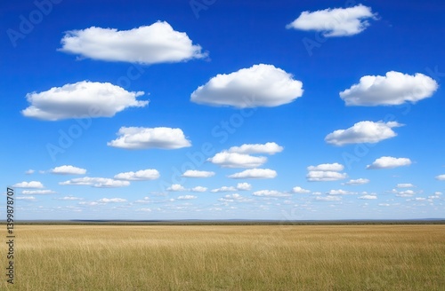 Obraz na płótnie Sunny sky over a vast field w salonie
