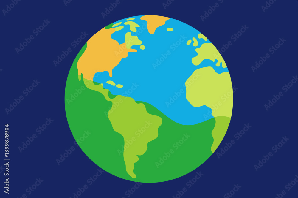 Naklejka premium earth globe vector illustration