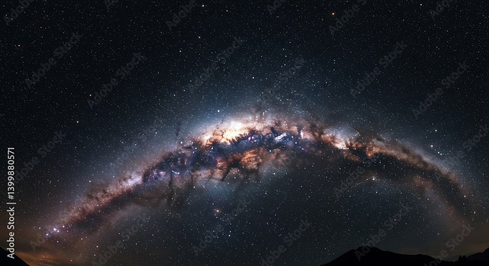 Obraz premium Cosmic Tapestry AI Generated