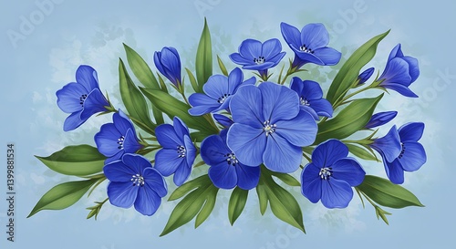 Azure Bloom Rhapsody AI Generated