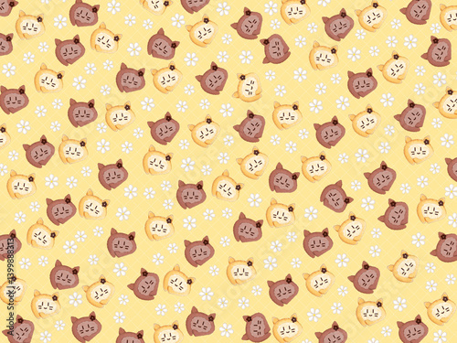cats cafe mood roll cake