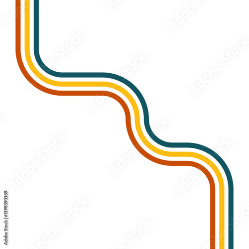 Retro Rainbow Element 