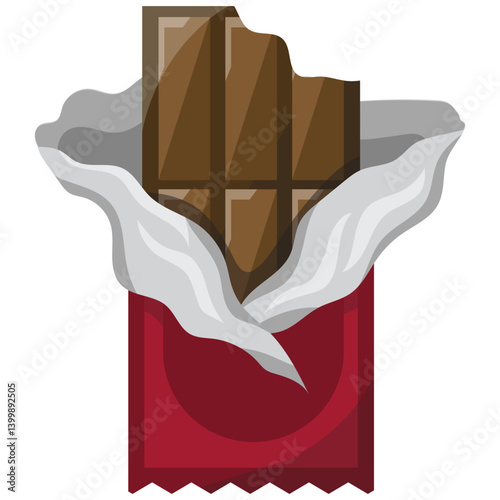 Chocolate Bar Candy Illustration