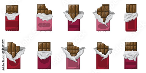 Chocolate Bar Candy Illustration