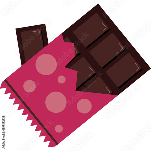 Chocolate Bar Candy Illustration