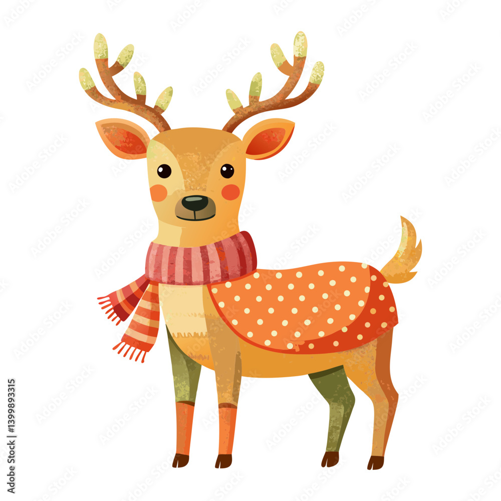 christmas reindeer on white background
christmas reindeer on white background