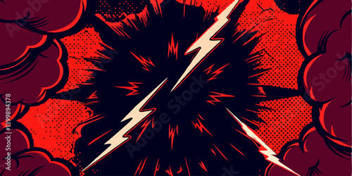 Comic Book Explosion Background