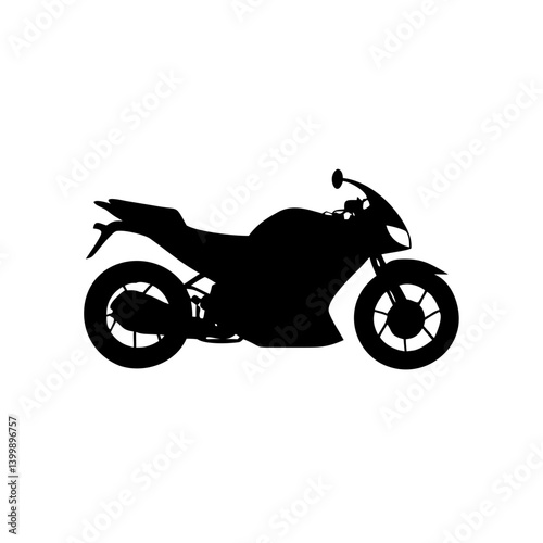 motorcycle icon, motorcycle silhouette vector illustration-simple silhouette illustration of motorcycle, perfect for motorcycle logos and icons