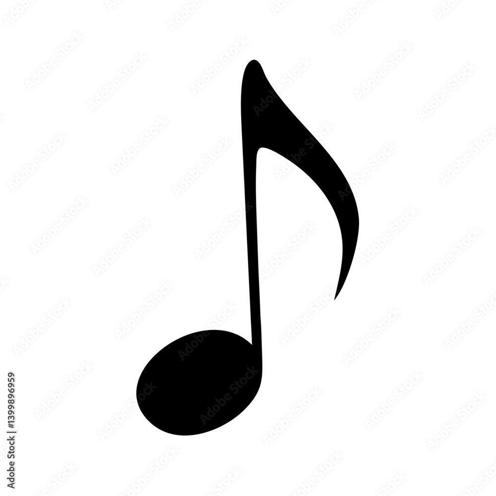 music note icon, music note silhouette vector illustration-simple silhouette illustration of music note, perfect for music note logos and icons music note icon, music note silhouette vector illustration-simple silhouette illustration of music note, perfect for music note logos and icons