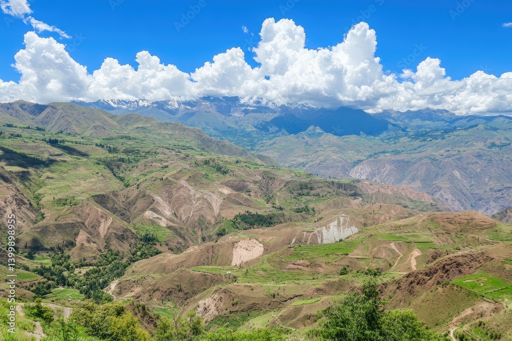 Mountain valley landscape Mountain valley landscape