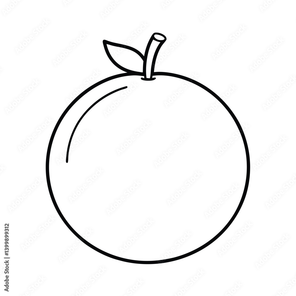 naranjilla fruit line art vector illustration naranjilla fruit line art vector illustration