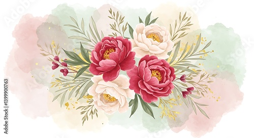 Blush & Bloom AI Generated