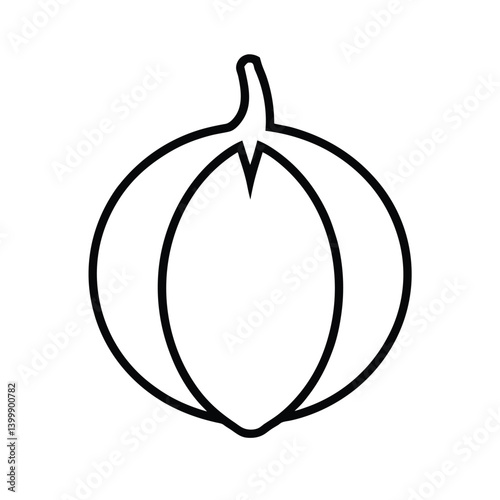 do dan fruit line art vector illustration