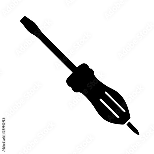 screwdriver icon, screwdriver silhouette vector illustration-simple silhouette illustration of screwdriver, perfect for screwdriver logos and icons