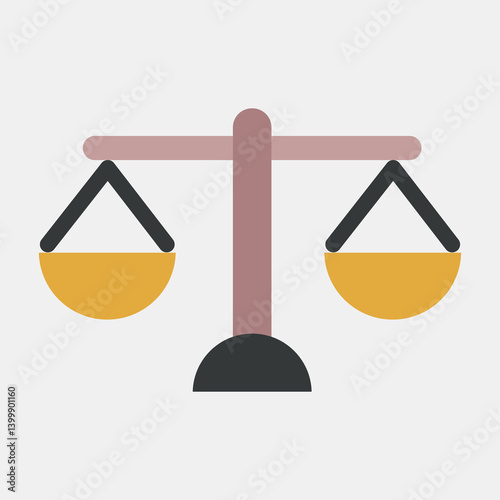Icon scale. Indonesian general election elements. Icons in flat style. Good for prints, posters, infographics, etc.
