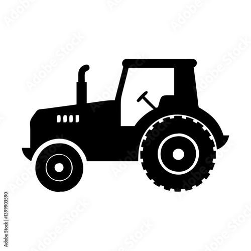 tractor icon, tractor silhouette vector illustration-simple silhouette illustration of tractor, perfect for tractor logos and icons