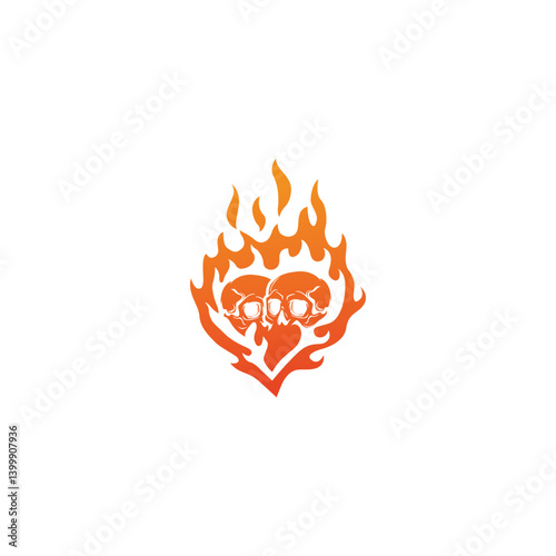 Fire skull