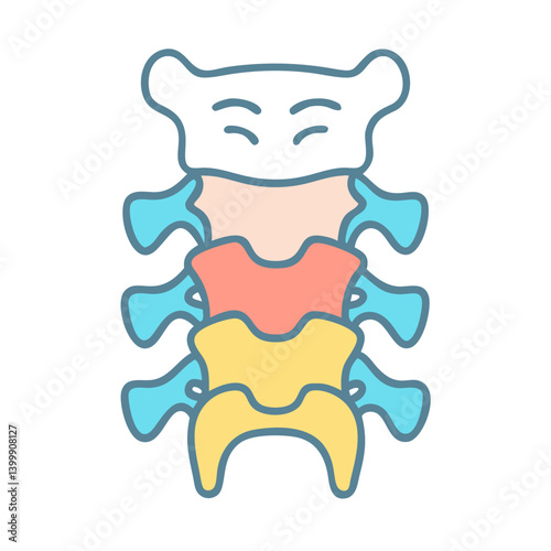  Cervical Vertebrae Structure Icon