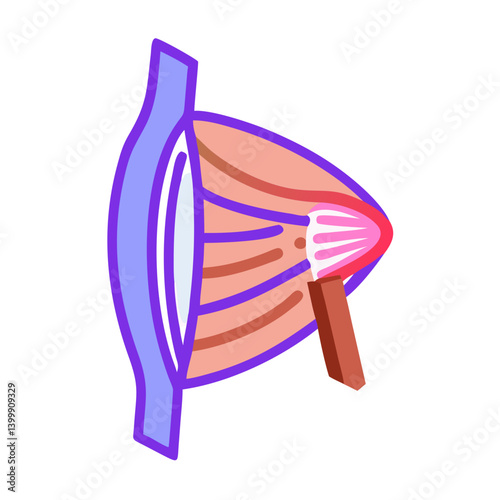 External Oblique Muscle Anatomy Icon Design