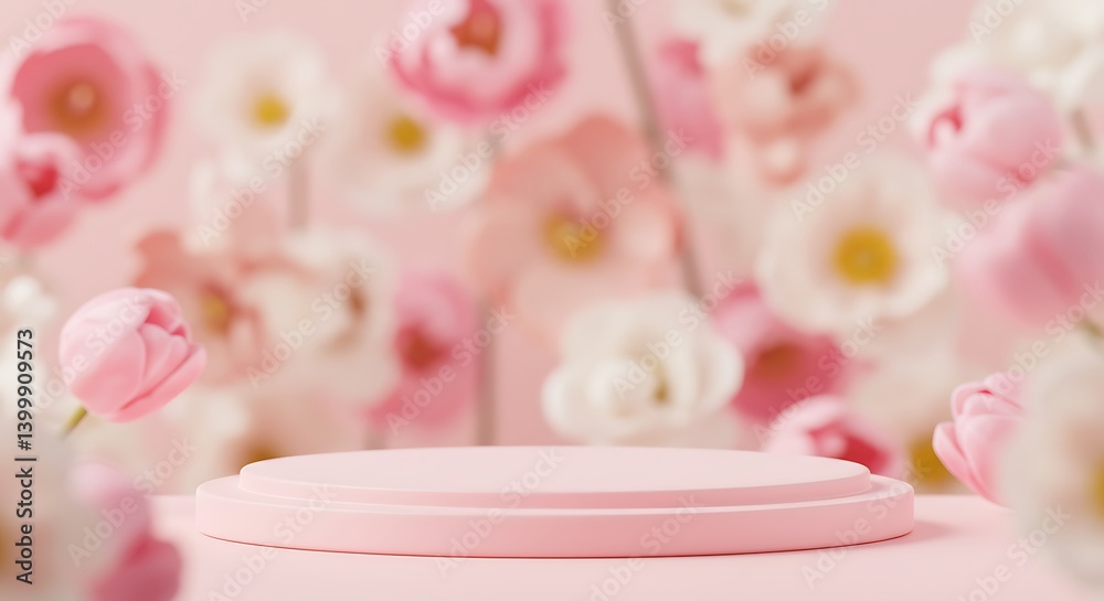 Blush Bloom Podium AI Generated Blush Bloom Podium AI Generated