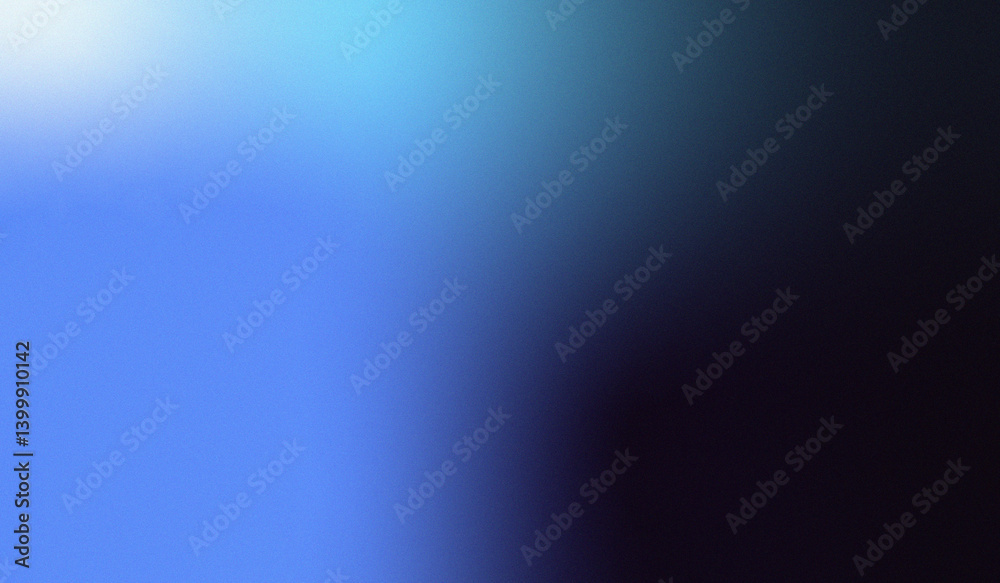 Deep blue background with noise and grain, digital presentation wallpaper. Color gradient.