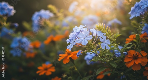 Golden Hour Bloom AI Generated