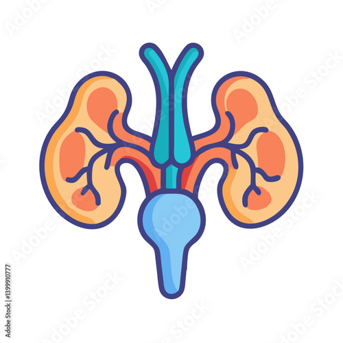  Hypothalamic Pituitary Axis Anatomy Icon Design
