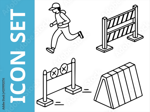 Businessman Running – Office Man in Hurry, Career Race, Deadline Concept, and Professional Rush | Vector illustration

