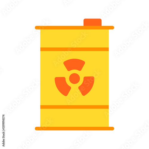 Toxic Waste icon vector image. Suitable for mobile apps, web apps and print media.