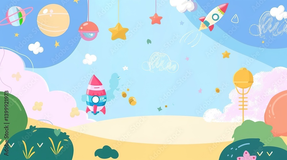 Children's Day Toy Background: Outlining Children's Colorful and Dreamy Childhood with the Variety of Toys Children's Day Toy Background: Outlining Children's Colorful and Dreamy Childhood with the Variety of Toys