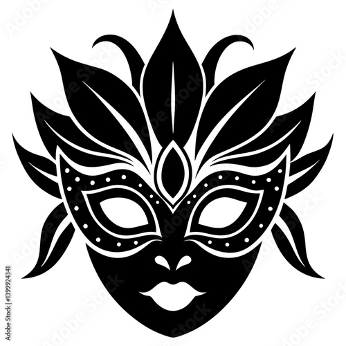 Masks for a masquerade vector illustration