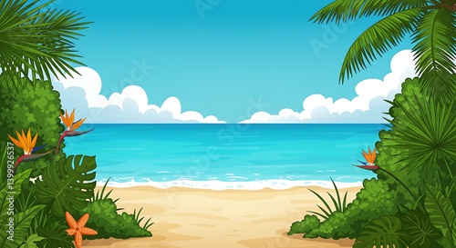 Tropical Eden's Embrace AI Generated