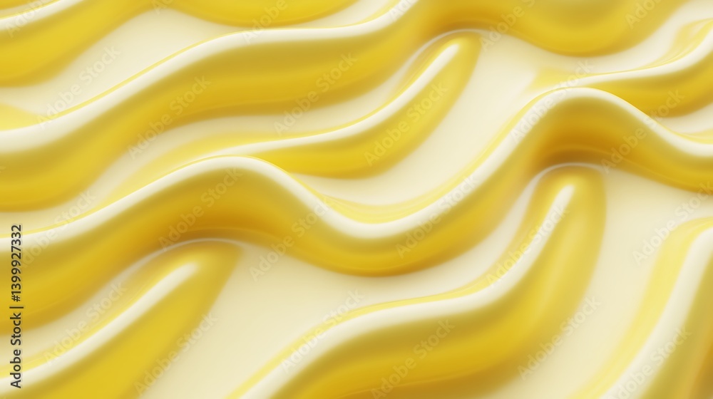 Obraz premium Abstract wavy yellow texture