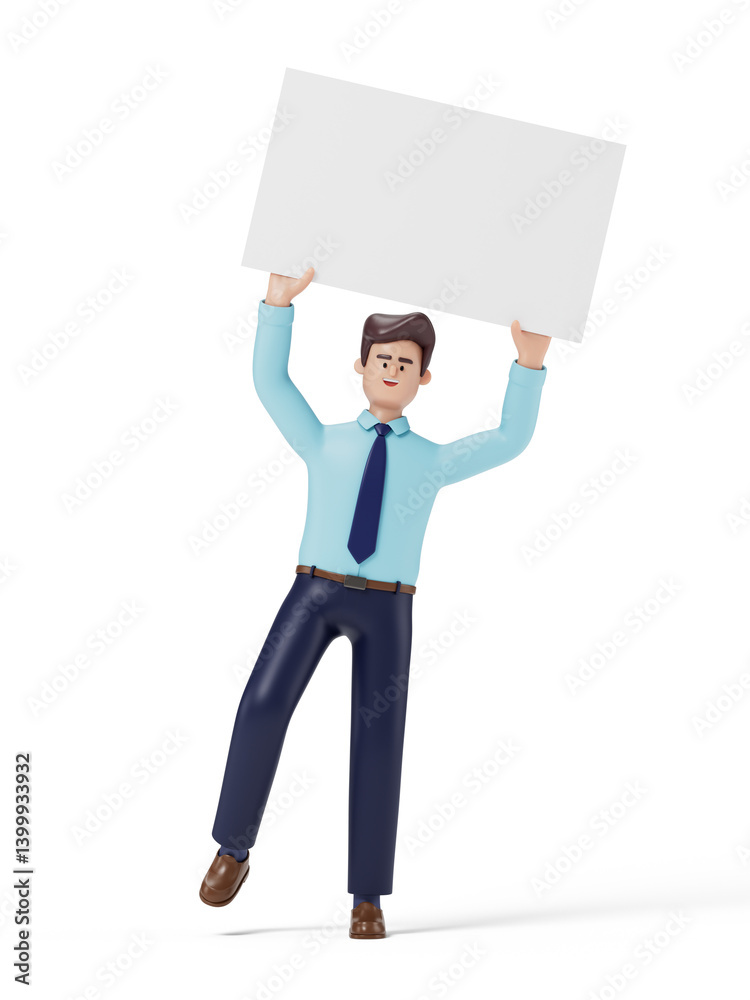 3D people holding an empty white board for insert a concept.3d rendering,conceptual image. isolated on white background. 3D people holding an empty white board for insert a concept.3d rendering,conceptual image. isolated on white background.