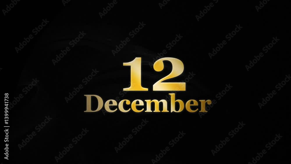 Date 12th December, 12 December Motion Video Date 12th December, 12 December Motion Video